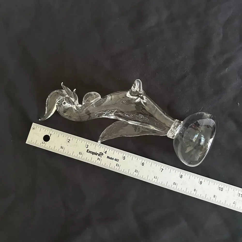 Rooster Glass Art Handblown 8.5